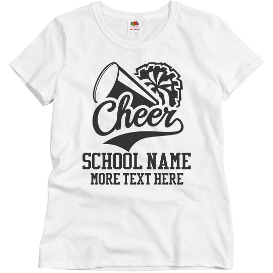 Custom Cheerleader School Name Custom Cheerleader School Name
