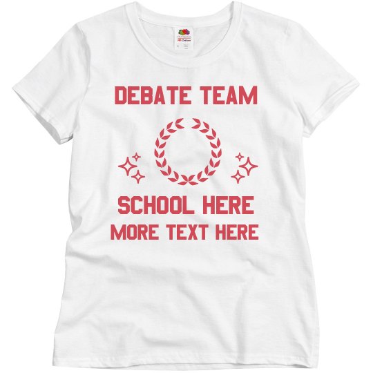 Custom Debate Team Shirts Custom Debate Team Shirts