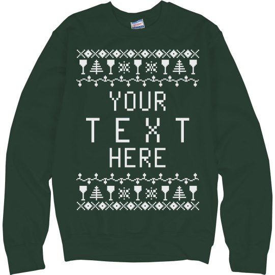 Custom Drinking Ugly Sweater Custom Drinking Ugly Sweater