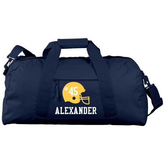 Custom duffel sports bag