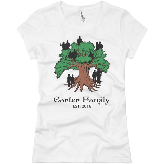 Custom family tree shirt