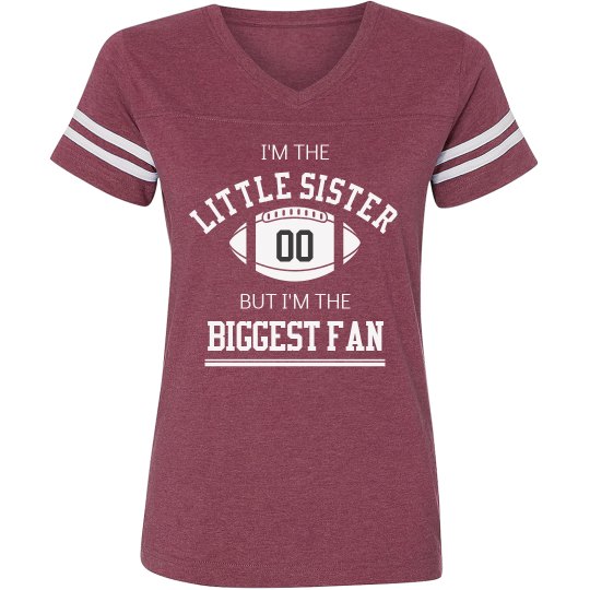 Custom Football Little Sister