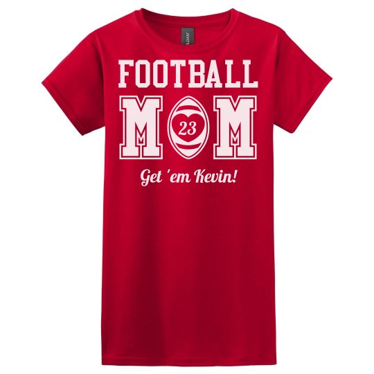 Custom Football Mom With Name Number