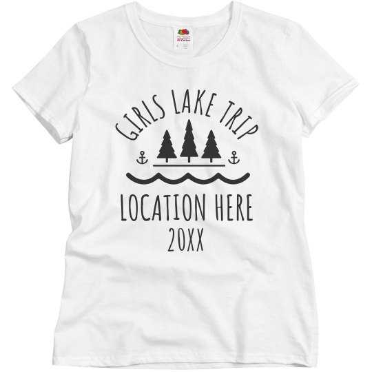 Custom Girls Lake Trip Group Tees Custom Girls Lake Trip Group Tees