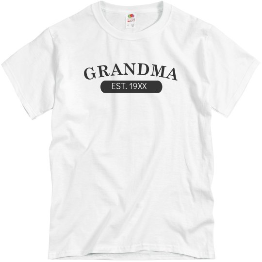 Custom Grandma EST. Tee Custom Grandma EST. Tee