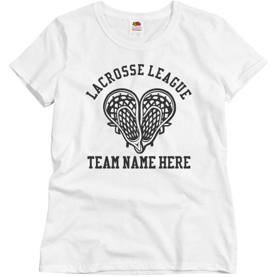 Custom Lacrosse League Tee Custom Lacrosse League Tee