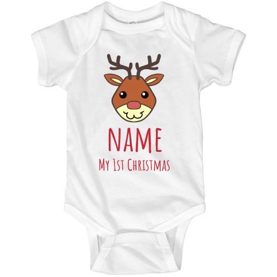 Custom My 1st Christmas Bodysuit Custom My 1st Christmas Bodysuit