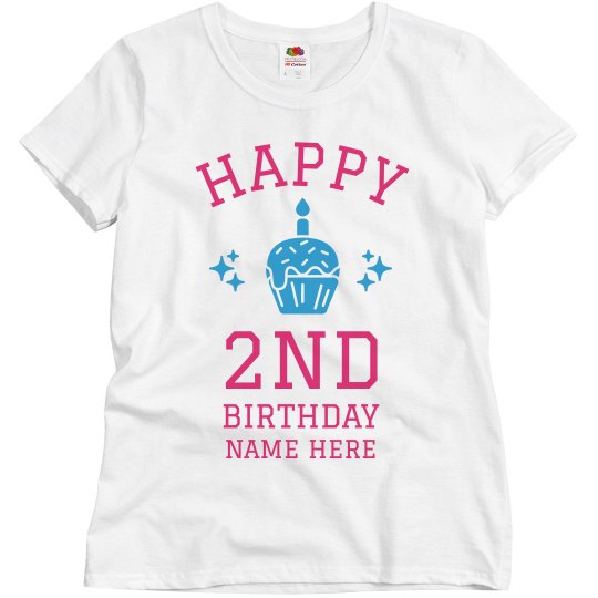 Custom Name 2nd Birthday Tee