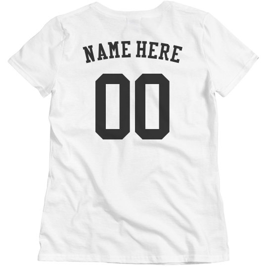 Custom Name And Sports Number Tee Custom Name And Sports Number Tee