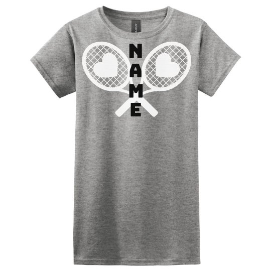 Custom Name Tennis Tee Custom Name Tennis Tee