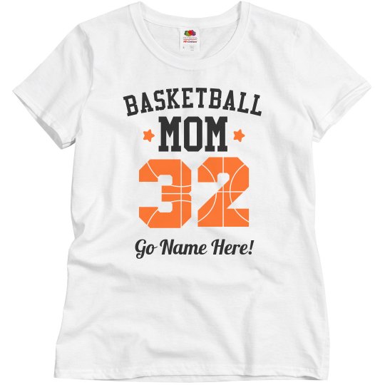 Custom Number Basketball Mom Custom Number Basketball Mom