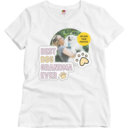 Custom Photo Upload Dog Grandparent Shirt