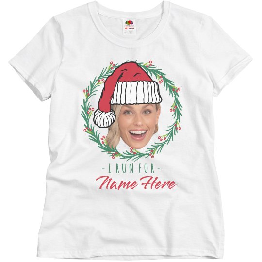 Custom Photo Virtual Holiday Race Tee Custom Photo Virtual Holiday Race Tee
