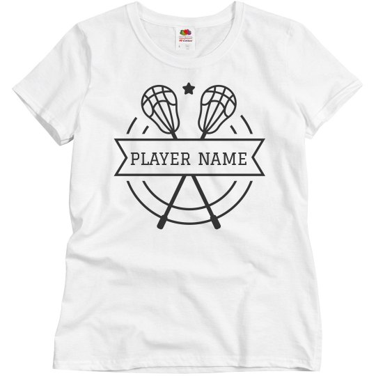 Custom Player Name Lacrosse Tee