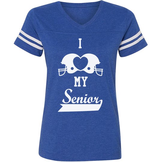 Custom senior football shirts for mom