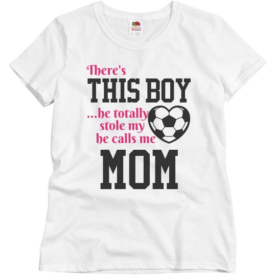 Custom Soccer Boy's Biggest Fan Custom Soccer Boy's Biggest Fan