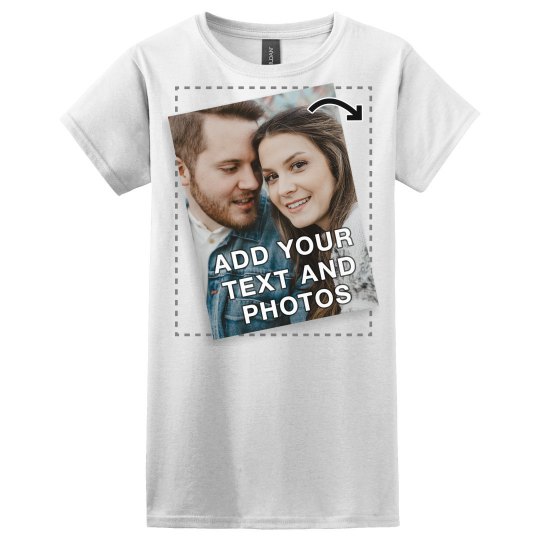 Custom Tee with Full Color Text and Photo