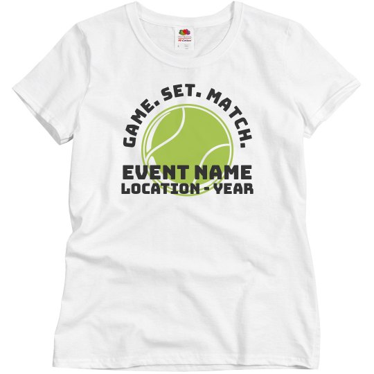 Custom Tennis Event Tee