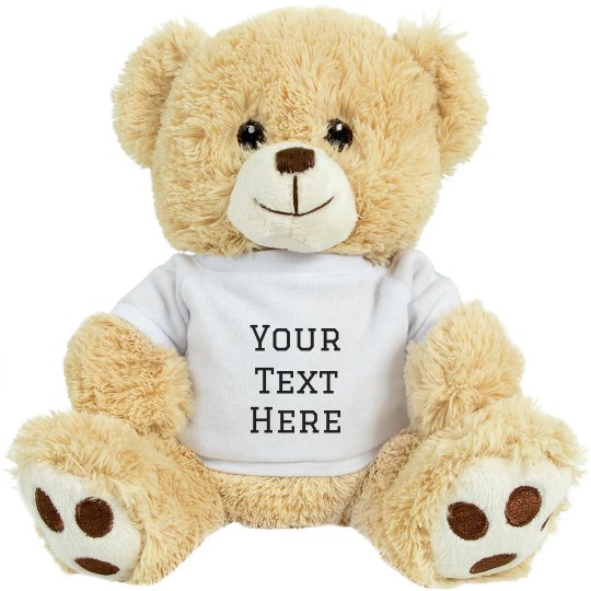 Custom Text Cute Bear Gift Custom Text Cute Bear Gift