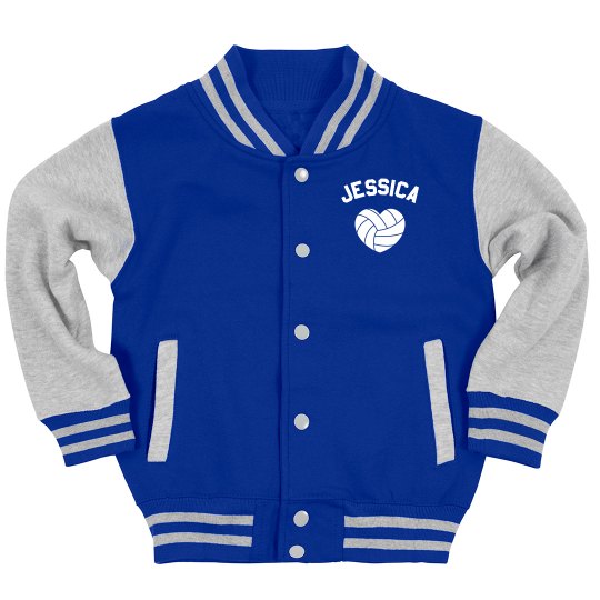 Custom Volleyball Youth Jacket Youth Varsity Letterman Jacket