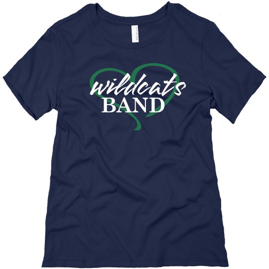 Custom Wildcats Band Love Relaxed Black