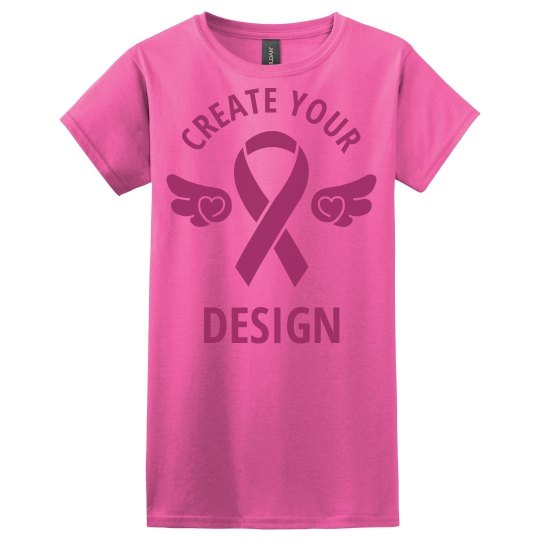 Custom Your Design Breast Cancer Awareness Tee Custom Your Design Breast Cancer Awareness Tee