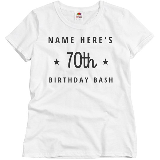 Customizable 70th Birthday Bash