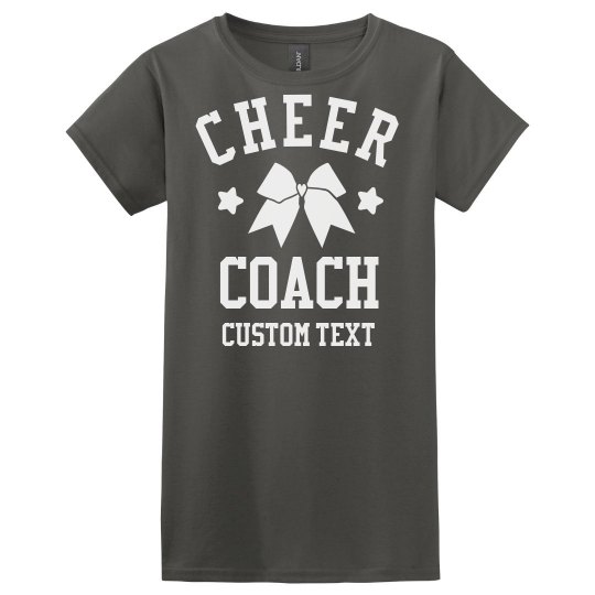 Customizable Cheer Coach Tees