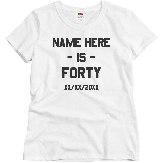Customizable I'm Forty Party Design
