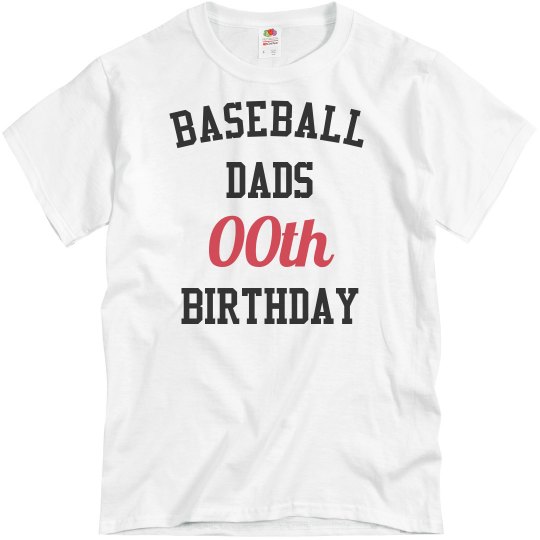 Customize baseball dad bday