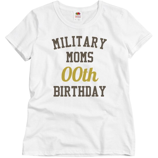 Customize military mom bday