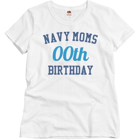 customize navy mom bday