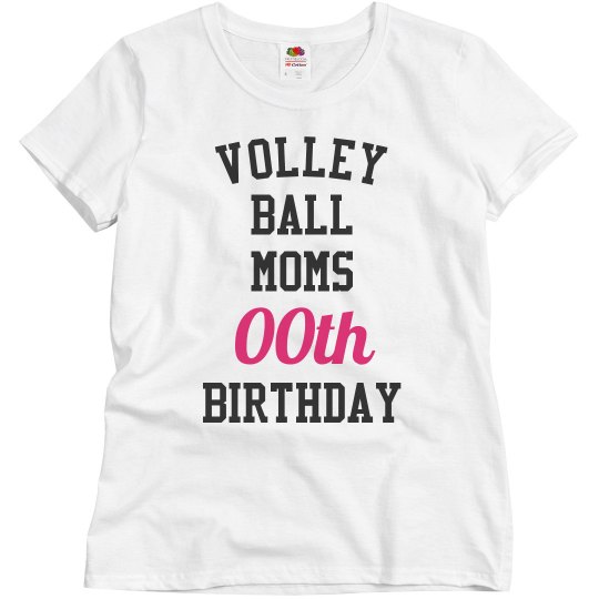 Customize volleyball mom bday
