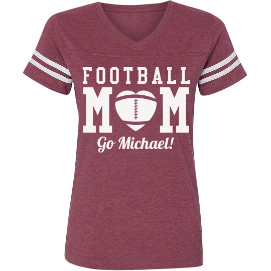 Cute and Sporty Custom Football Mom Shirts With Back Cute and Sporty Custom Football Mom Shirts With Back
