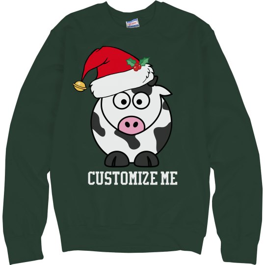Cute Christmas Cow
