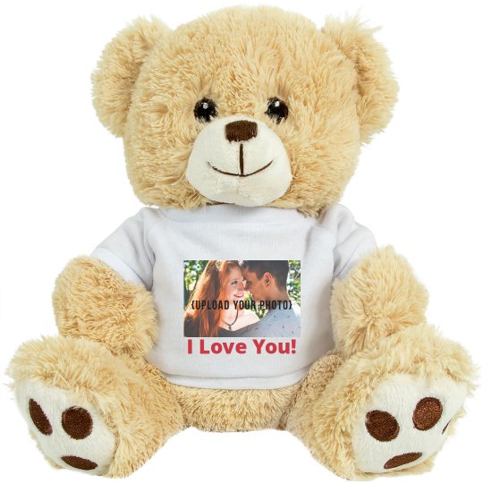 Cute Custom Photo Valentine's Bear Gift