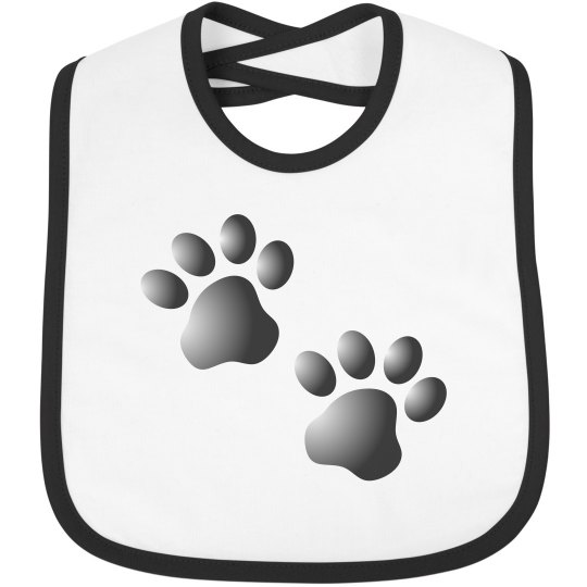 Cute Dog Cat Paw Prints Pattern