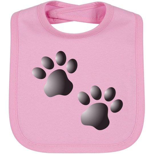 Cute Dog Cat Paw Prints Pattern