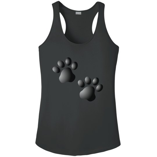 Cute Dog Cat Paw Prints Pattern