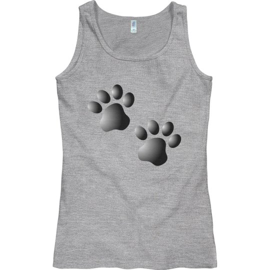 Cute Dog Cat Paw Prints Pattern