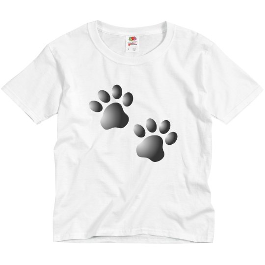 Cute Dog Cat Paw Prints Pattern