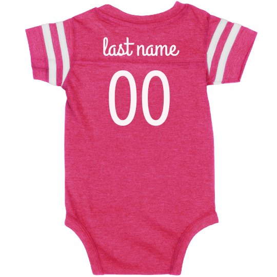 Cute Football Sister Custom Onesie Infant Vintage Sports Bodysuit