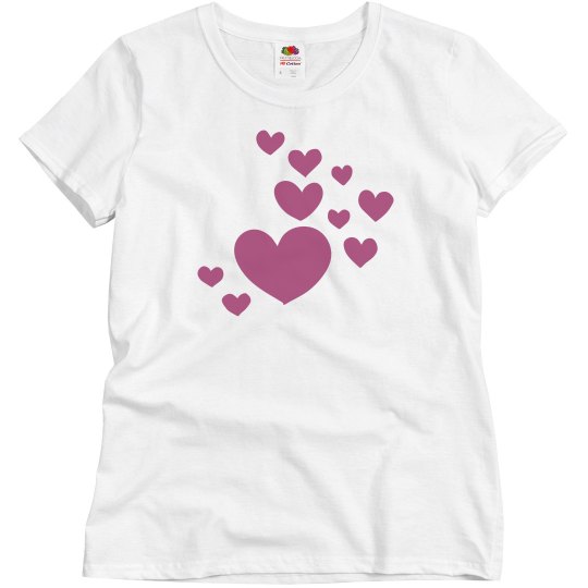 Cute Love Hearts Tee
