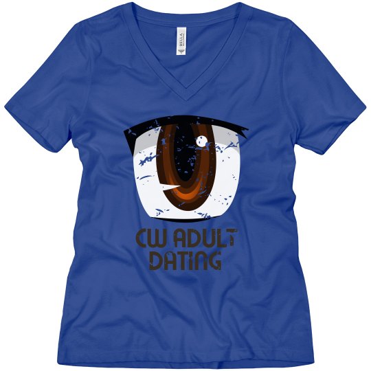 CW ANIME EYE VNECK