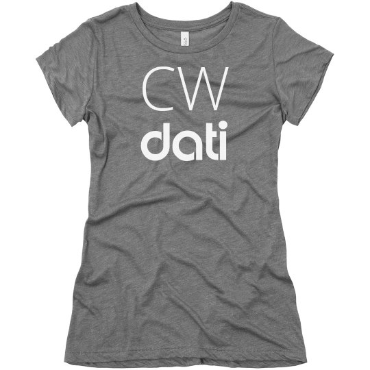 CW DATI AQUA LOOSE FIT WOMAN'S LOGO TSHIRT