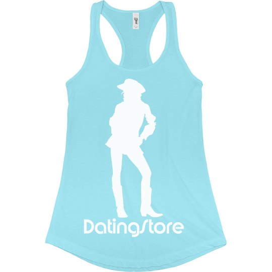 CW DATI BRIGHT BLUE RACERBACK TANK TOP