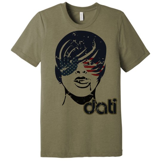 CW DATI FLAG GLASSES FACE T-SHIRT 