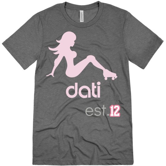 CW DATI GREY SKATE FIGURE TEE