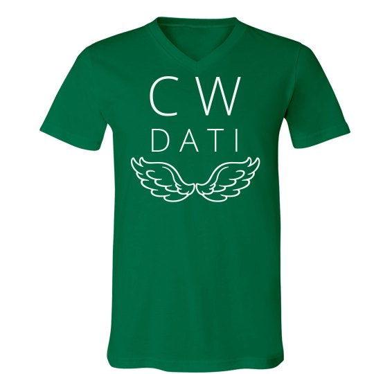 CW DATI KELLY VNECK LOGO TEE CW DATI KELLY VNECK LOGO TEE
