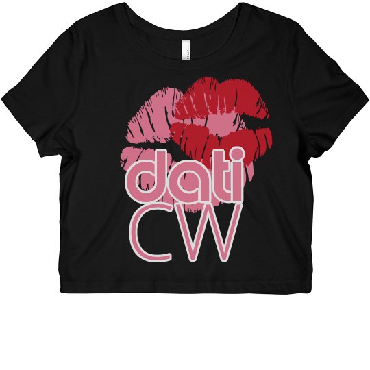CW DATI LIPS BELLA CROPPED TSHIRT